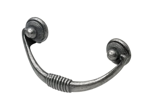 Hettich - Möbelgriff Zinkdruckguss Silber 33,0 X 82,0 X 22,0 Mm - 1 Stück Möbelgriff