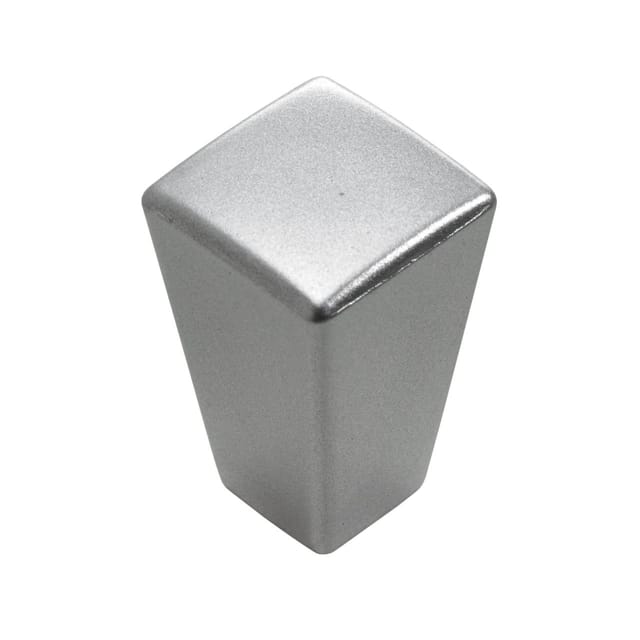 Hettich Möbelknopf Kunststoff Silber 15,0 X 15,0 Mm - 1 Stück Möbelknopf