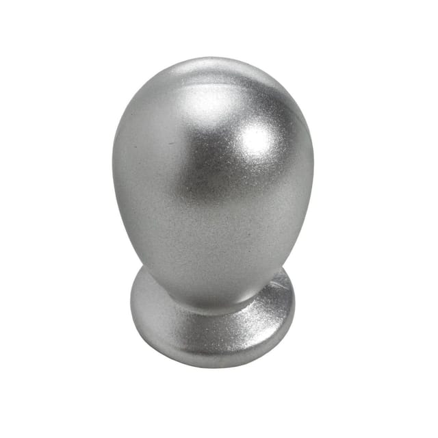 Möbelknopf Kunststoff Aluminium-optik Ø 15,0 Mm - 1 Stück Möbelknopf - Hettich