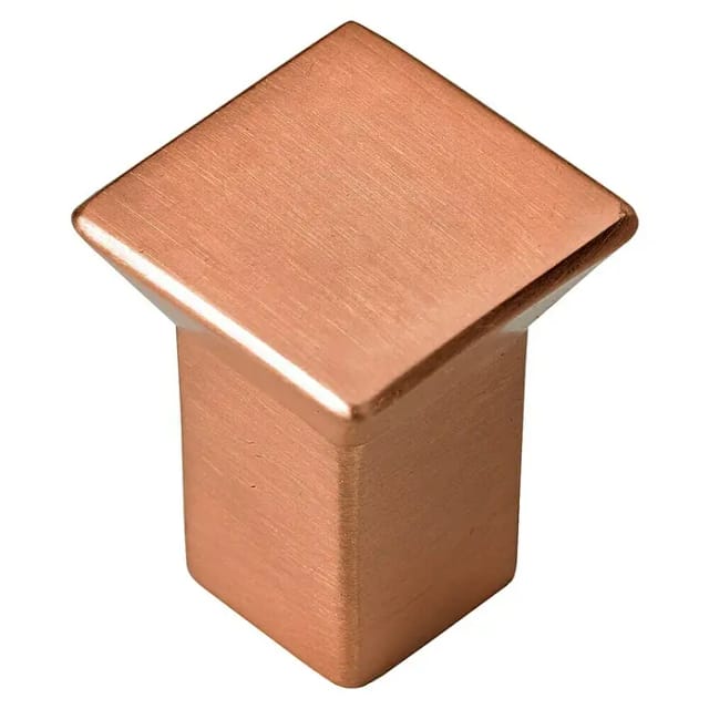 Hettich - Möbelknopf Zinkdruckguss Kupfer-optik 18,0 X 18,0 Mm - 1 Stück Möbelgriffe