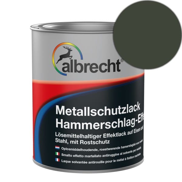 Albrecht - Metallschutzlack Hammerschlag-effekt 375 Ml Anthrazit Lack Schutzlack