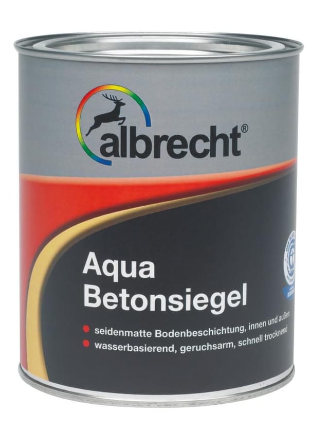 Aqua Betonsiegel 2,5 L Grau Seidenmatt Ral 7032 Bodenbeschichtung - Albrecht