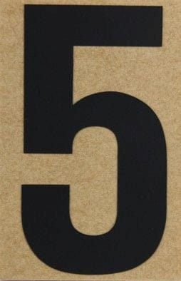 Klebebuchstabe 65 X 100 Mm Klebezahl - Conacord