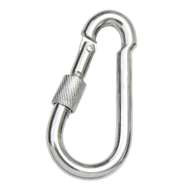 Conacord - Karabinerhaken 8x80 Mm Karabiner Haken Schraubkarabiner Feuerwehrhaken