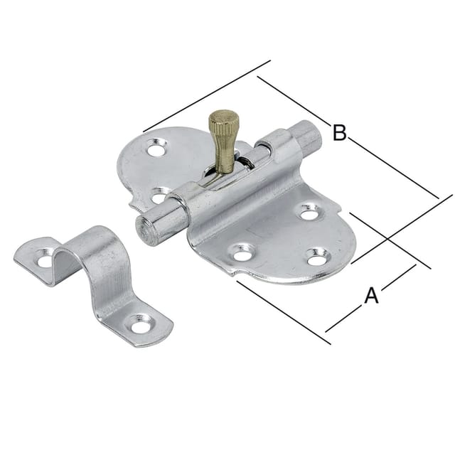 Feder-grendelriegel Verzinkt 45 X 85 Mm Riegel - Vormann