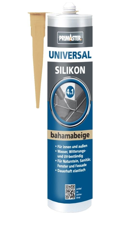 Primaster Universalsilikon 4 In 1 Bahamabeige 300ml Vergilbungsfrei Innen&außen