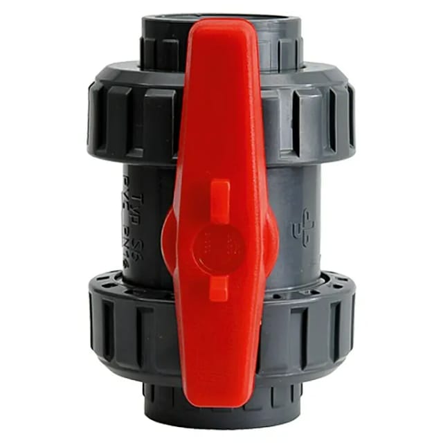 Setma - Klebe-kugelhahn Ø 3,2 Cm/grau, Mit Verschraubung Hebeanlagen & Zubehör