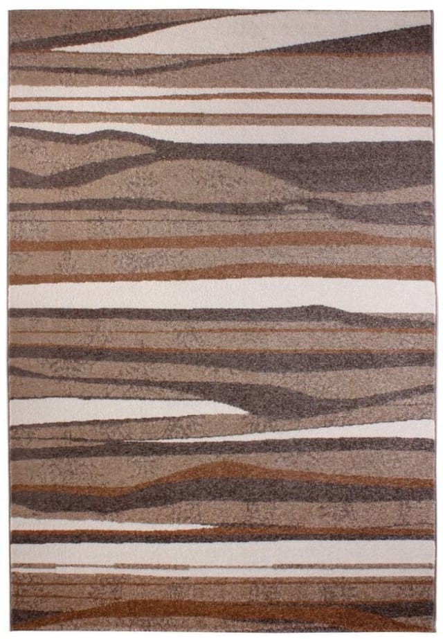 Andiamo - Teppich Chelles Braun-gestreift, 80 X 150 Cm Teppiche Teppichboden