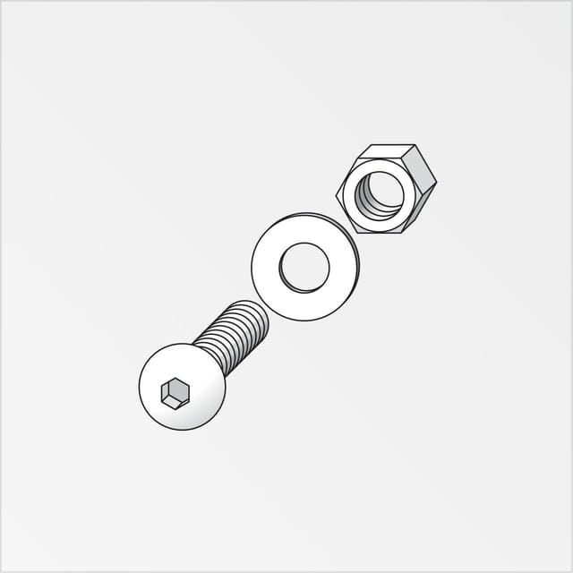 Alfer - Linsenkopfschrauben-set M6 X 80 Mm, 5 Stück Schrauben Linsenschrauben