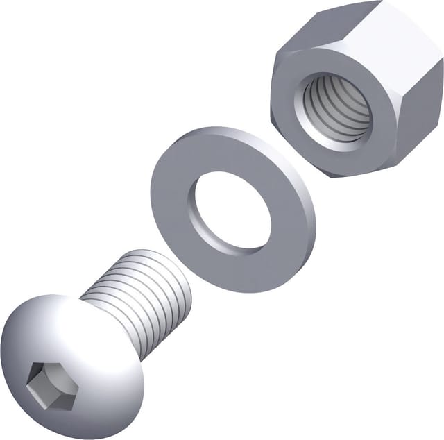 Alfer - Linsenkopfschrauben-set M6 X 16 Mm, 20 Stück Schrauben Linsenschrauben