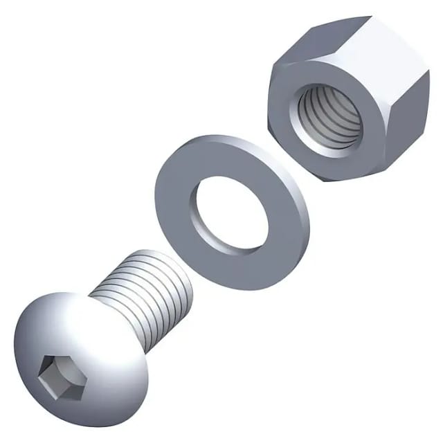 Alfer - Linsenkopfschrauben-set M5 X 55 Mm, 5 Stück Schrauben Linsenschrauben