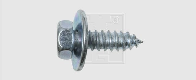Swg - Sechskantblechschraube Mit Scheibe Din 6901 4,8x19 Verzinkt Blechschrauben