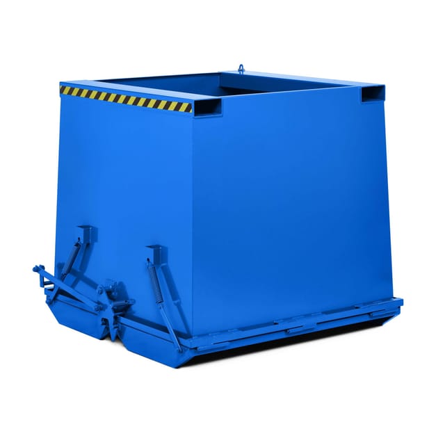Rr Industrietechnik Schwerlast- Klappbodenbehälter Typ Rkc-50 500dm³ Ral 5010 Enzianblau