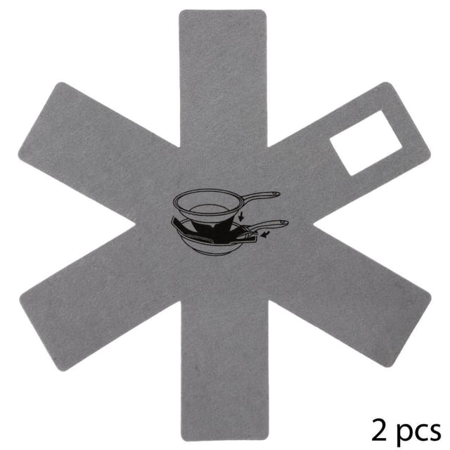 Secret De Gourmet - 2er-set Kratzschutz Aus Grauem Filz - 5five