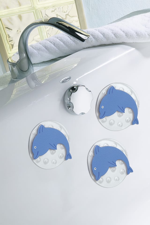 Kleine Wolke - Badezimmer-dekoset Minis Flip 4-teilig, Blau Sicherheit Im Bad