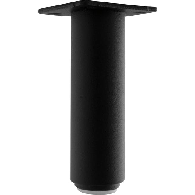 Möbelfuß Dekorfuß Tischfuß Ø 30 Mm Länge 120 Mm Aluminium Schwarz - Simausrom