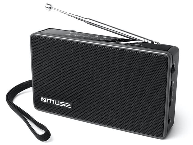 Muse M-030 R Schwarz Analoges Fm/am-radio Mit Eingebautem Lautsprecher