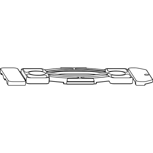 Maco - Fiber-therm Schnapper Für Laufschiene Flach, Kunststoff Grau (356613)