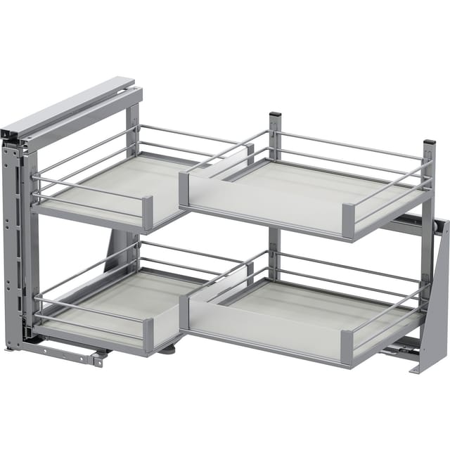 Vauth Sagel Eckschrank Beschlag Fold Premera Artline Schwenkbeschlag, Kb 900, Links, Silberfarbig Grau Satiniert