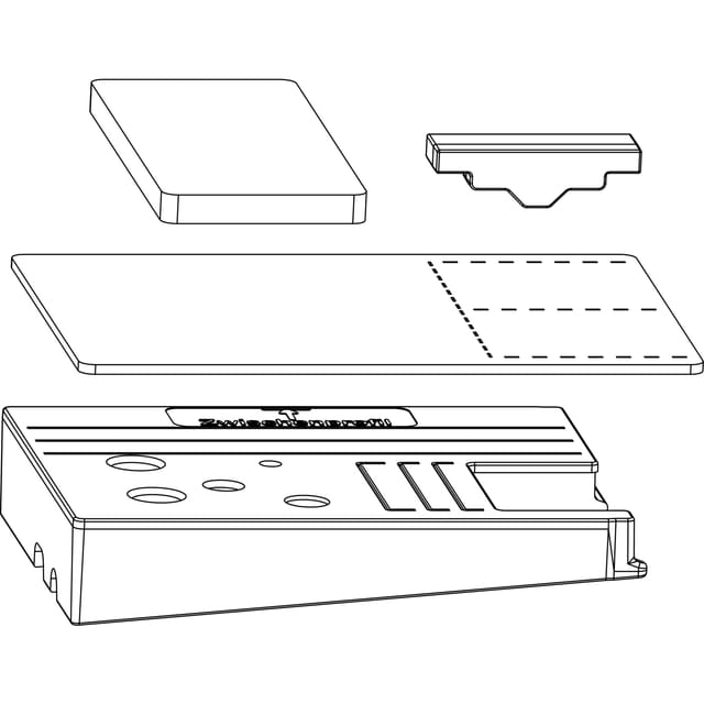 Maco - Hs Dichtungsplatten-set M.entwässerung, Zwischenprofil 115, Links, Silber