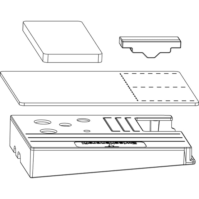 Maco - Hs Dichtungsplatten-set M.entwässerung, Zwischenprofil 115, Rechts,silber
