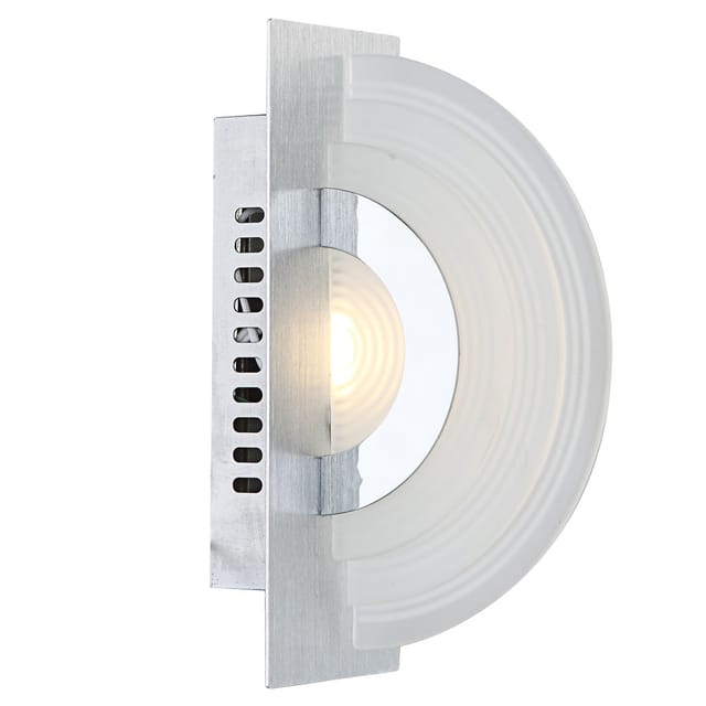 Wandlampe Wandleuchte Chrom Esszimmerleuchte Silber 1 Flammig Led, Aluminium, 1x Led, Lxb 20x7 Cm