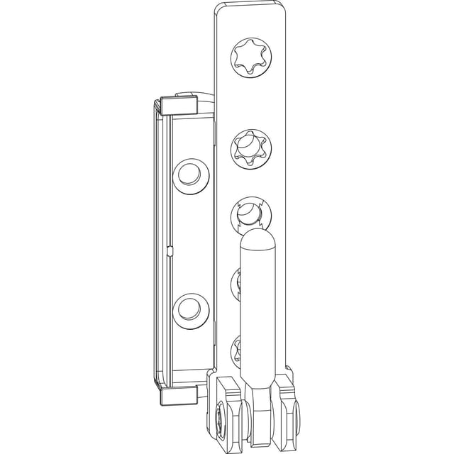 Maco - Ecklager Dt160, 12/20 Mm, Rechts, 160 Kg, Silber (227478)