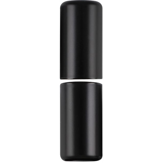 Sfs - Aufsteckhülsen Flachrund Für Steckband/türband Ø 16mm 3-teilig Aluminium Schwarz