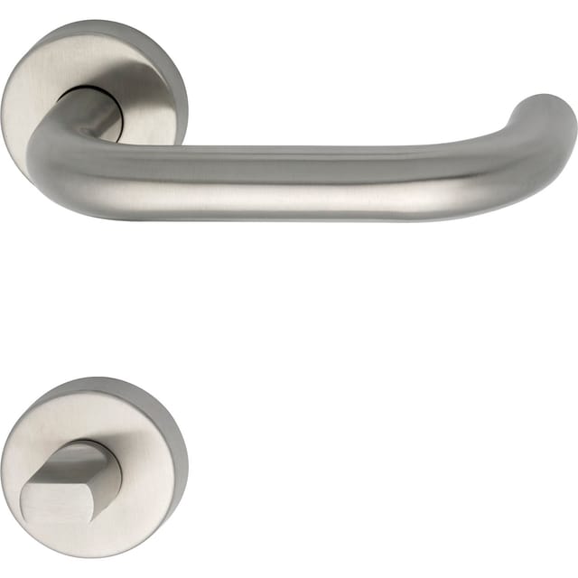 Marchesi - Drückergarnitur Harmonie - Auf Rosette Wc, 38 - 45, Edelstahl Matt