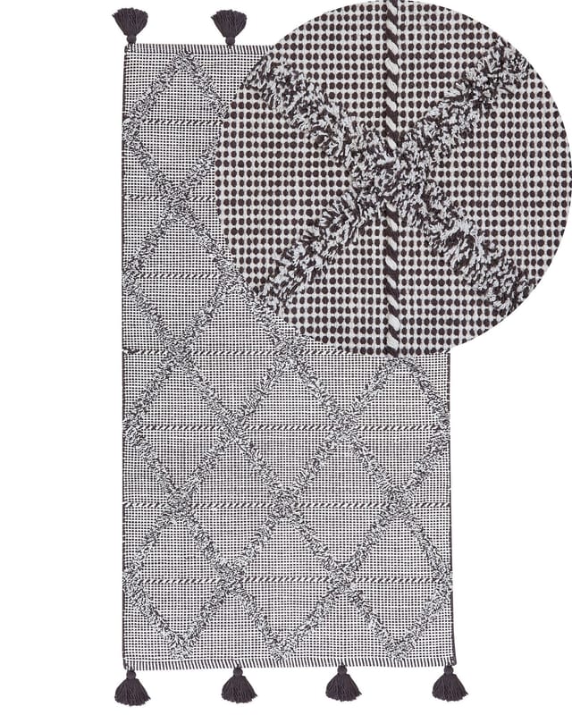 Teppich Tuzla Braun 80 X 150 Cm Baumwolle