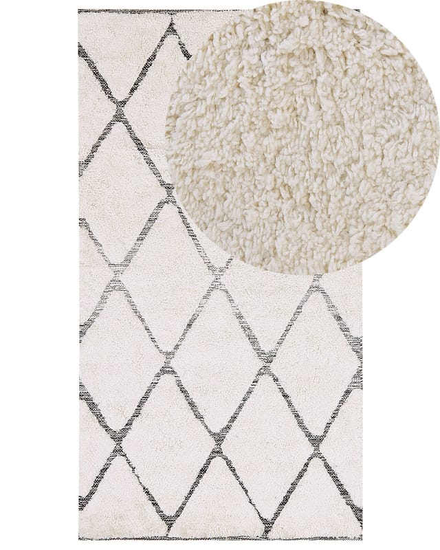 Teppich Pendik Hellbeige 80 X 150 Cm Baumwolle