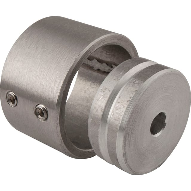 Schrankrohrlager 2-teilig Ø 26 Mm Für Schrankrohr Ø 25 Mm Edelstahl Geschliffen