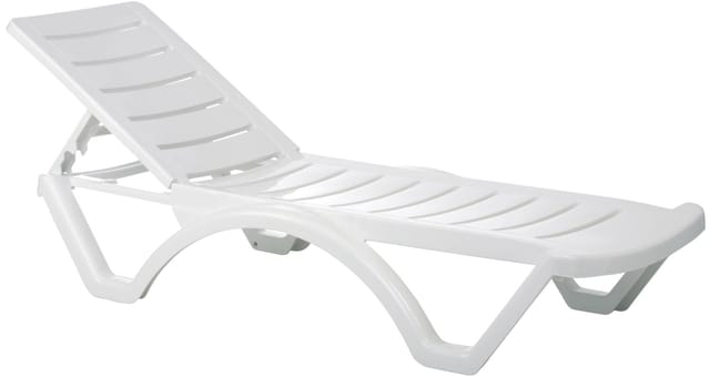 Clp - 4er Set Sonnenliege Aqua Weiß