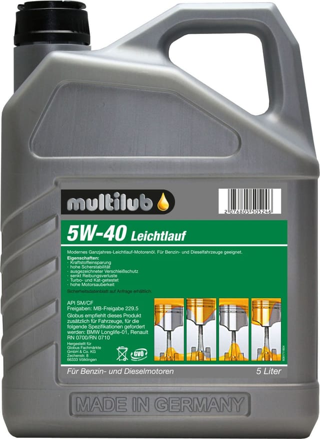 Motoröl 5w-40ll 5l Motoröl - Multilub