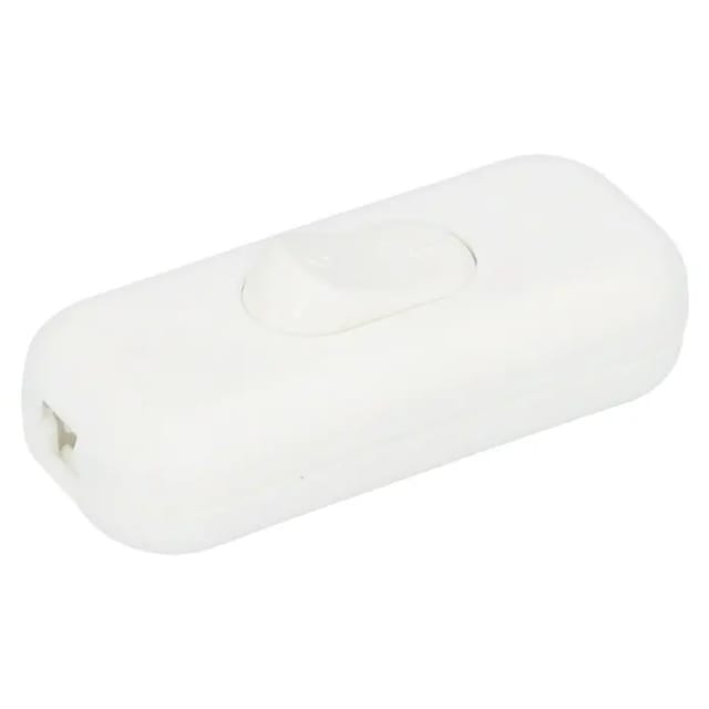 Schnur-zwischenschalter 1p 250v 2a Weiß Schnurschalter