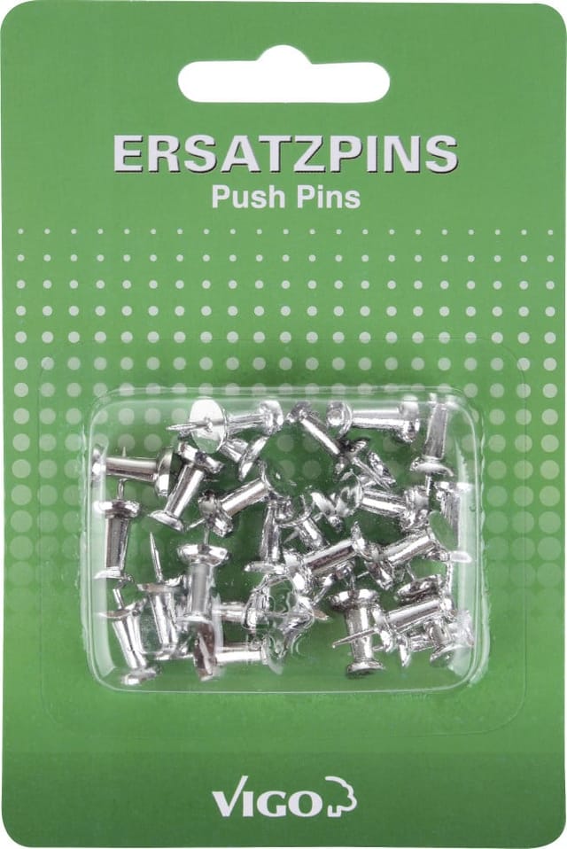 Vigo - Pins Für Pinn- Und Magnettafeln 25er Pack, Chrom Magnettafel & Pinnwand