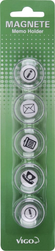 Vigo Magnete Für Magnettafeln 6er Pack, Message, Rund Magnettafel & Pinnwand