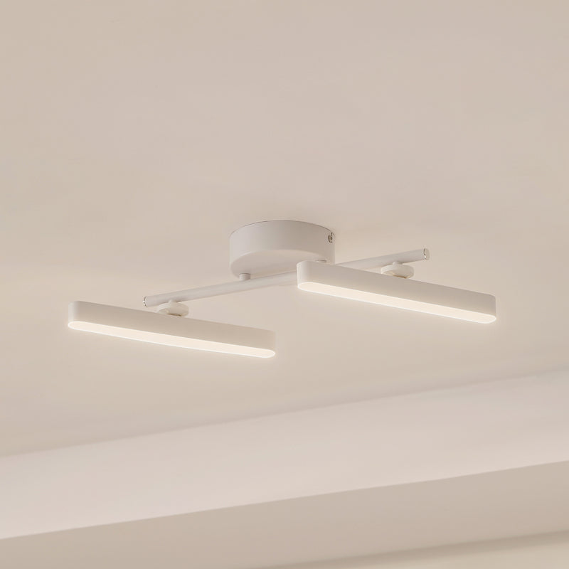 [neuwertig] B-ware Lindby Strahler Lichtleiste Led Spot Weiß Dimmbar Eldrin 2-flammig 3000k De893