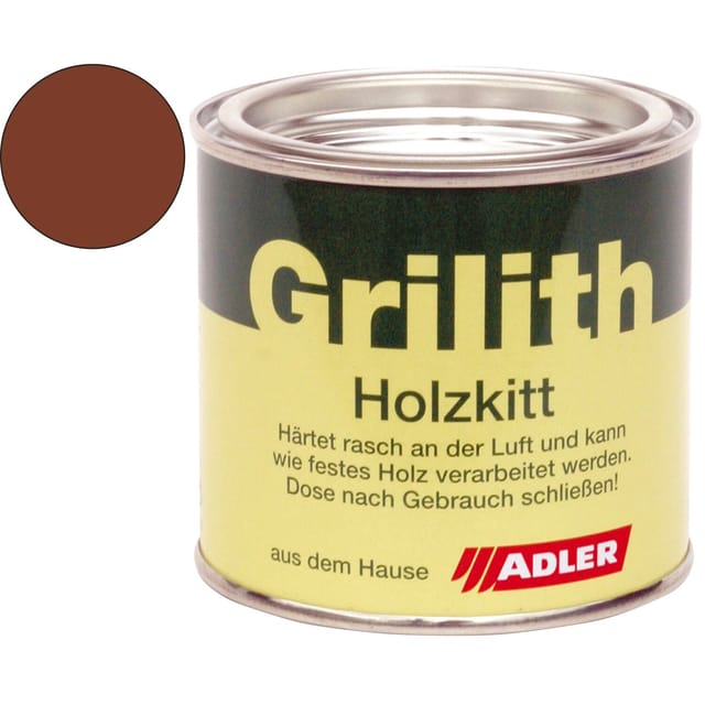 Grilith Holzkitt - Reparaturpaste Spachtelmasse, Ideal Zur Holzreparatur, Mahagoni 100ml