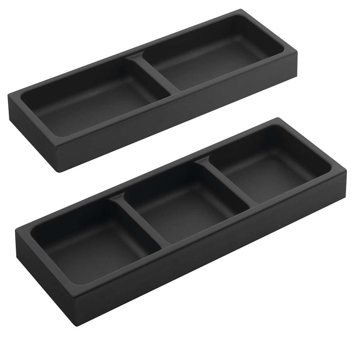 Sapho - 2-teiliges Schubladen-organizer-set Lindo, Anthrazit, 2 Stück Ld002