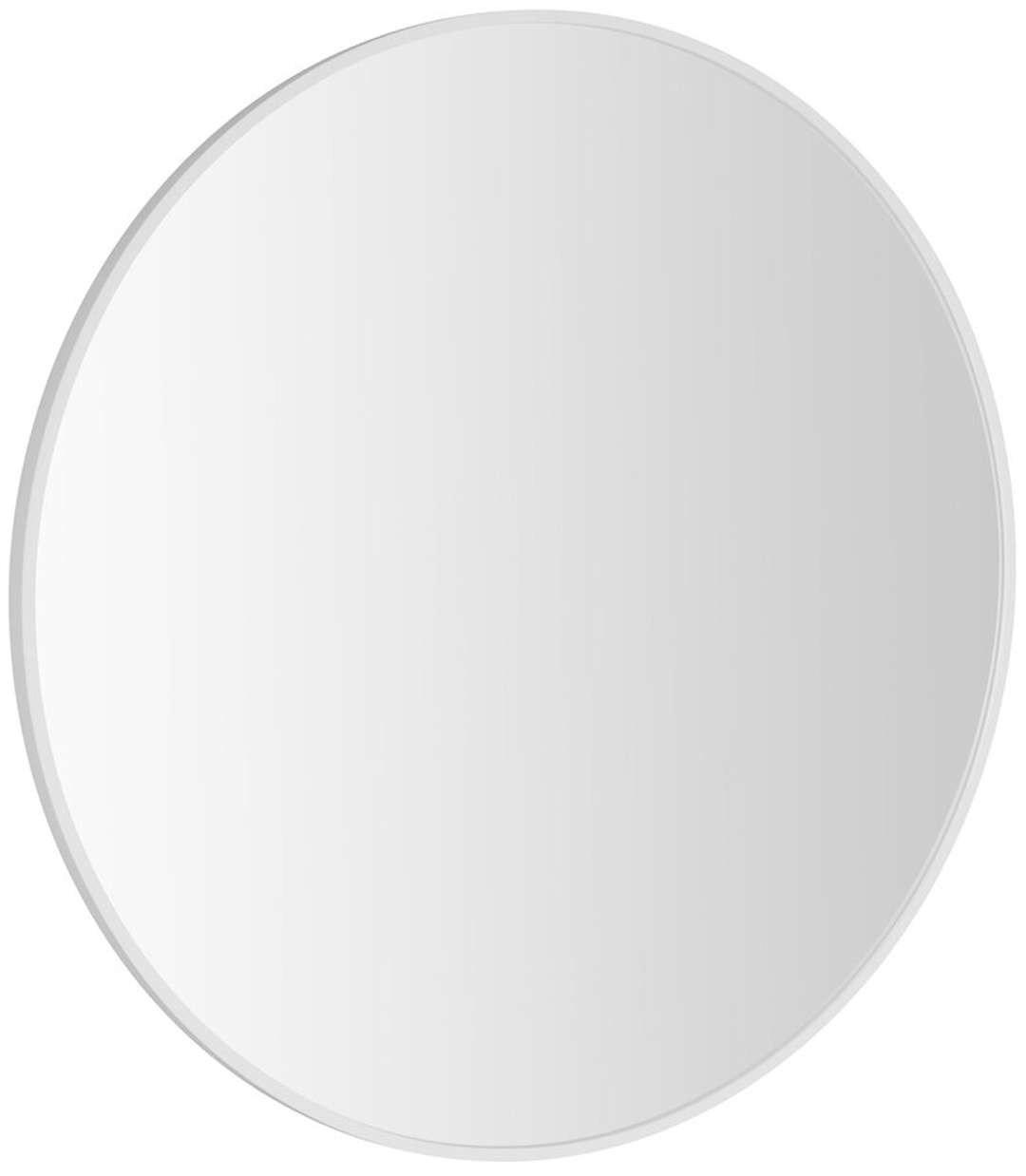 Sapho Notion - Slim Spiegel Im Rahmen, Durchmesser 80 Cm, Mattweiß Nt800w