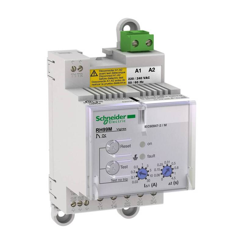 [neuwertig] B-ware Schneider Electric Schutzrelais Fehlerstromrelais Vigipact Rh99m Drehstromnetz
