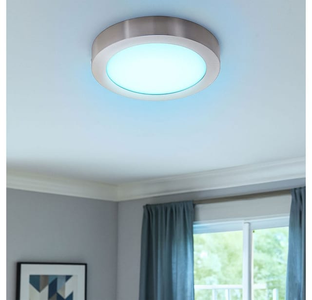 Rgb Led Decken Lampe Wohn Zimmer Strahler Flur Leuchte Farbwechsel Dimmer Fernbedienung Eglo 78767
