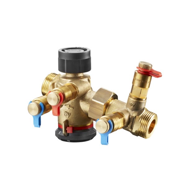 Oventrop - Cocon Qt Regulierventil Dn 15 150-1050l/h, Außengewinde Flachdichtend Mit Messventilen