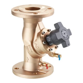 Oventrop - Hydrocontrol Vfr Strangregulierventil Dn 80 Pn 16 Flansch Din, 2 Messventile, Rotguss
