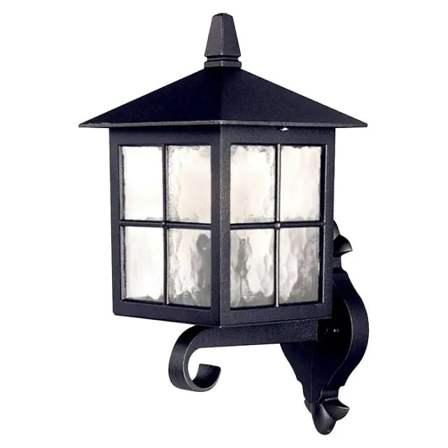 Elstead - Winchester - 1 Licht Außenwandlaterne Licht Schwarz Ip44, E27
