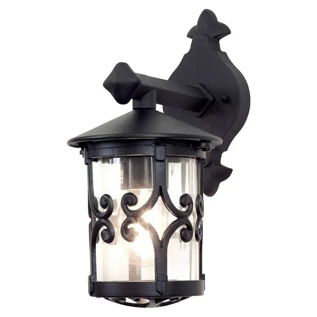 Elstead - Außen Wandlaterne Hereford Aus Alu Im Landhausstil, Schwarz Höhe 31cm