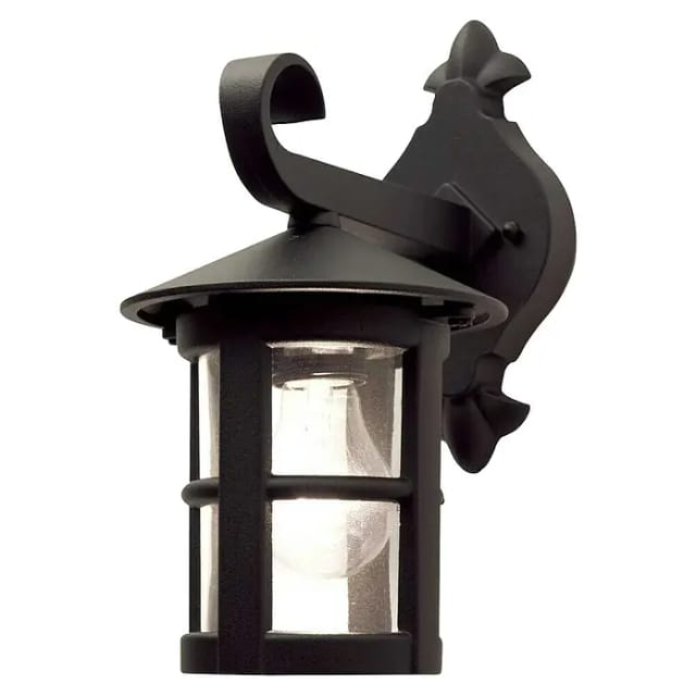 Elstead - Außen Wandlaterne Hereford Aus Alu Im Landhausstil, Schwarz Höhe 29cm