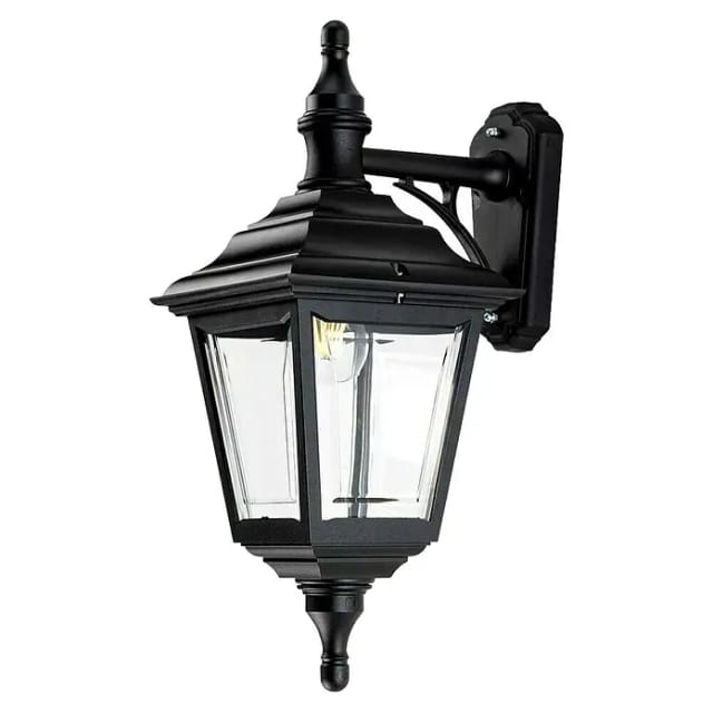 Elstead - Kerry - 1 Licht Außenwandlaterne Licht Schwarz Ip44, E27