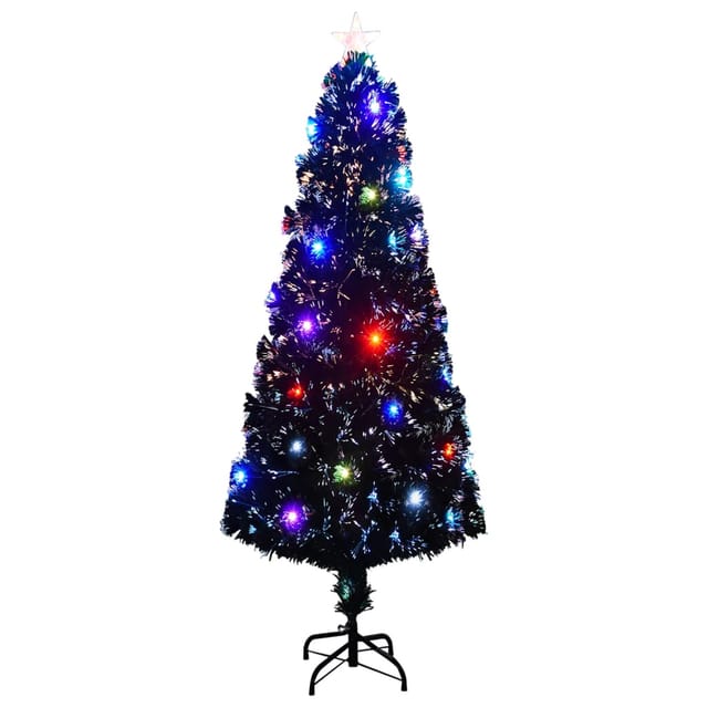 Vidaxl - Weihnachtsbaum Mit Beleuchtung Und Ständer 240 Cm Glasfaser